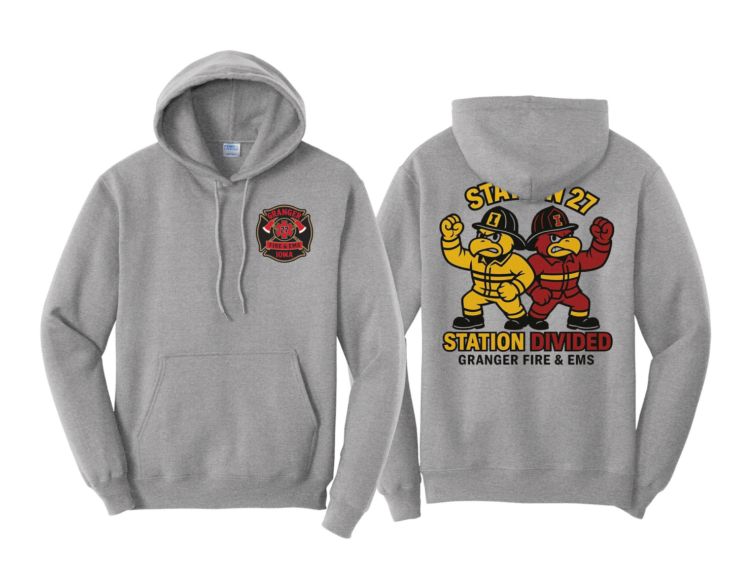 Unisex Station Divided Hoodie