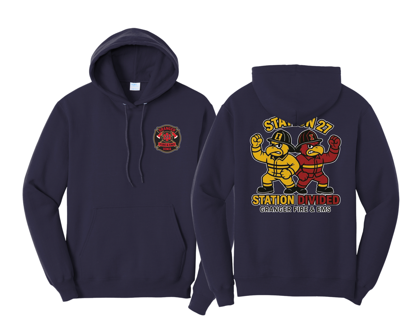 Unisex Station Divided Hoodie