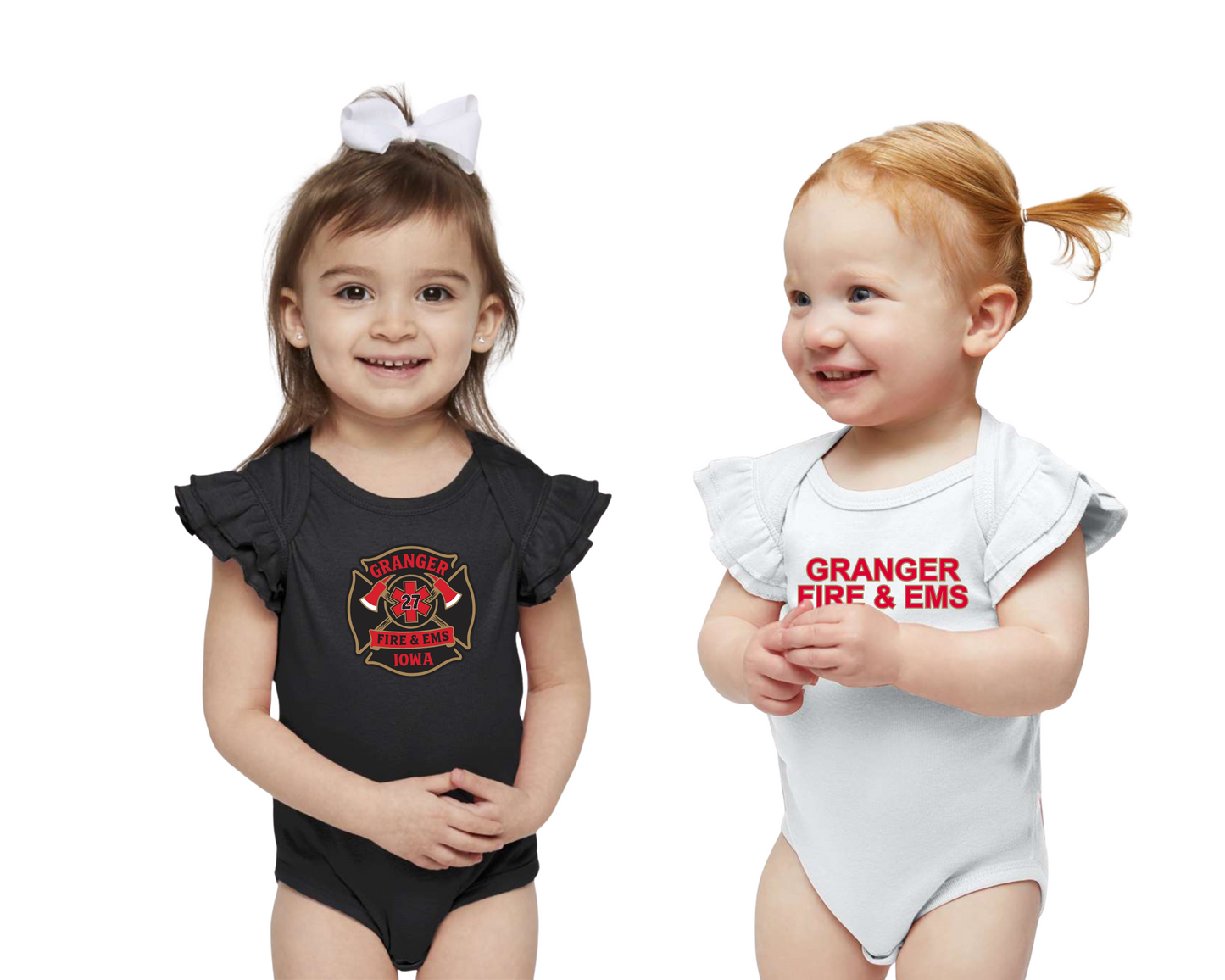 Infant Flutter Sleeve Baby Rib Bodysuit - 4439