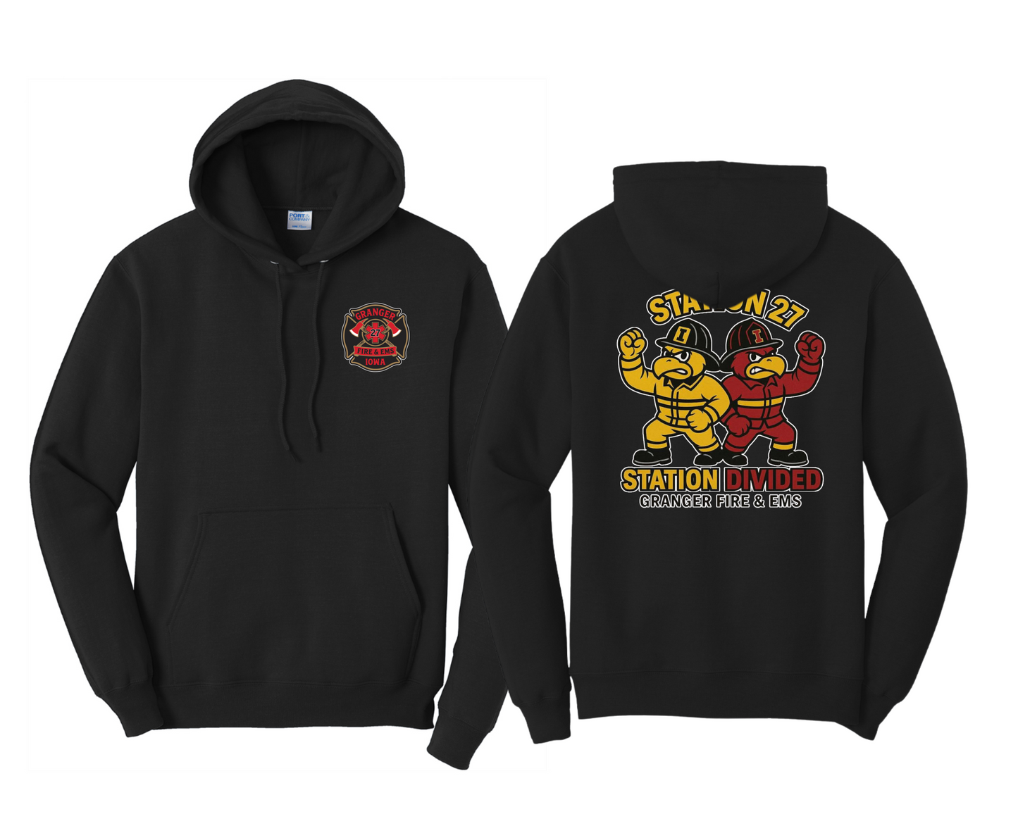 Unisex Station Divided Hoodie