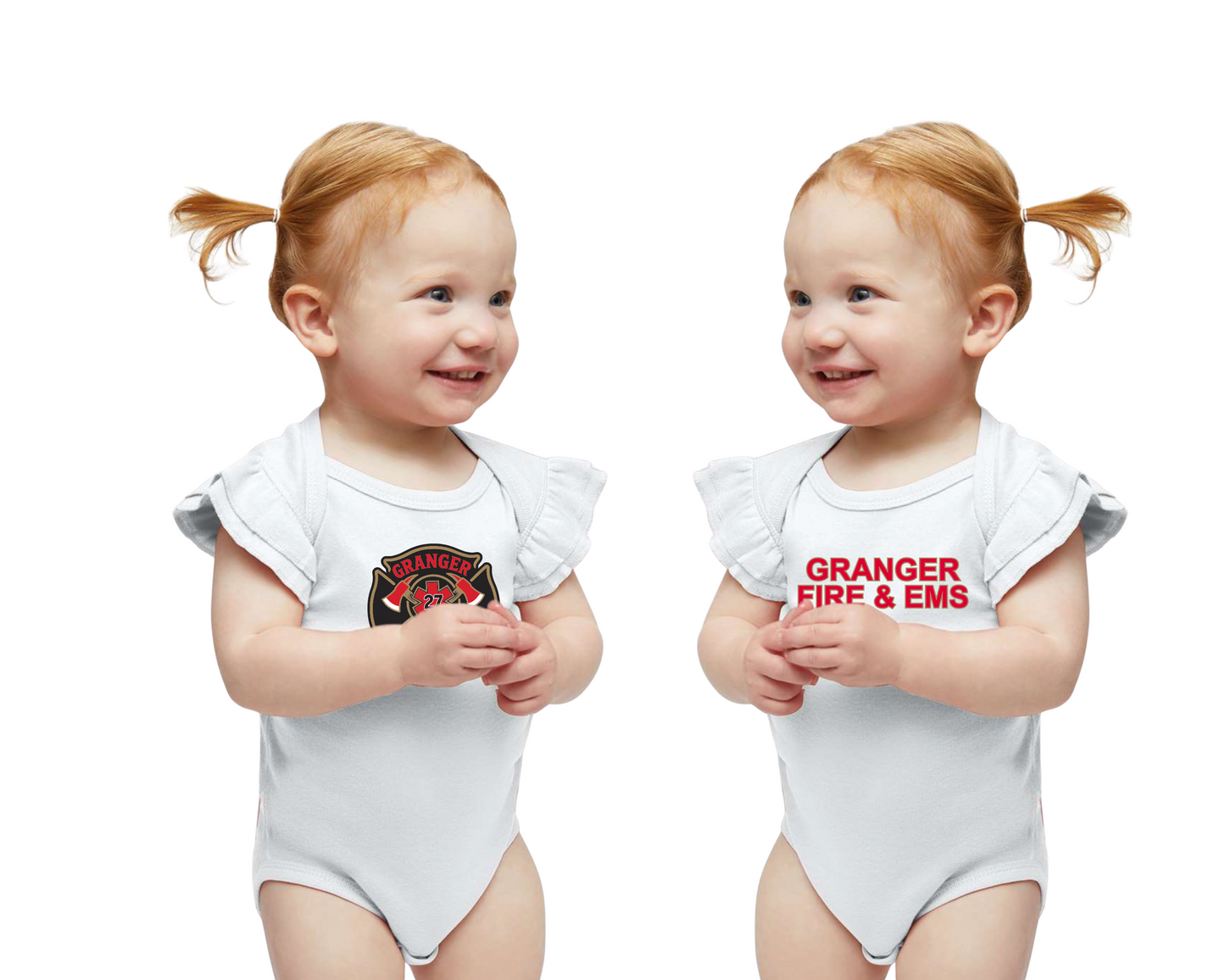 Infant Flutter Sleeve Baby Rib Bodysuit - 4439