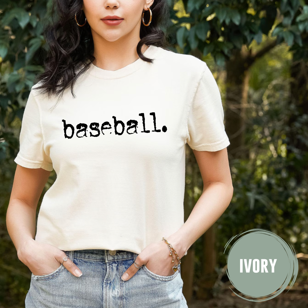 Baseball Typography T