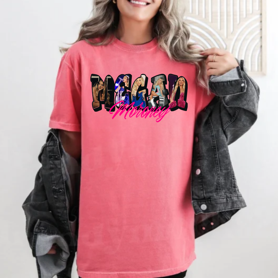 Megan Moroney Color Photo Collage T