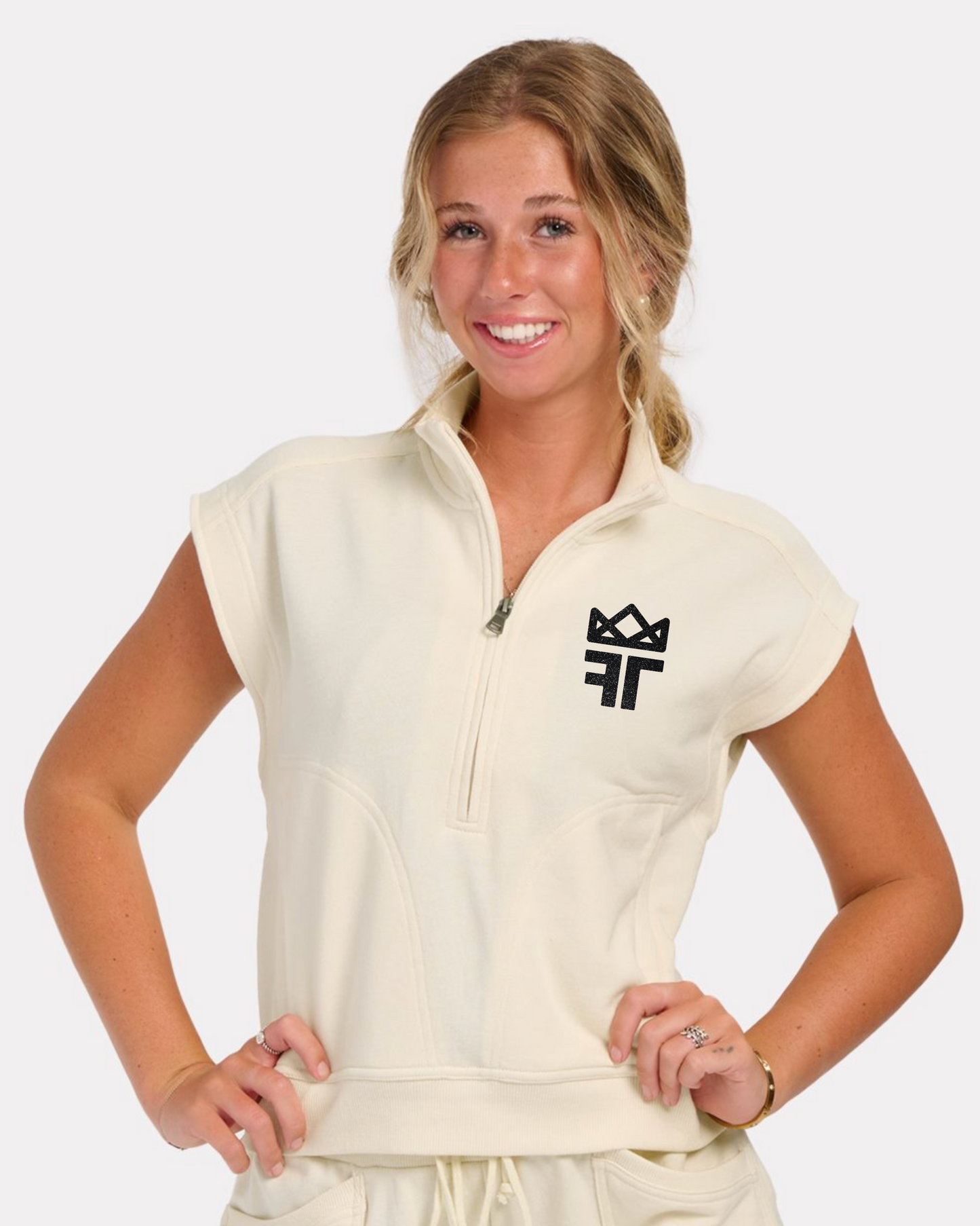 Women's Boxercraft French Terry Half Zip