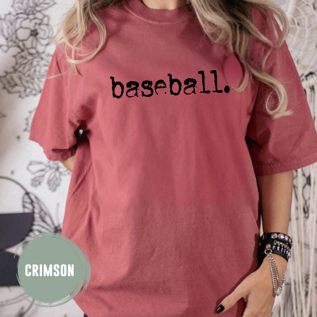 Baseball Typography T