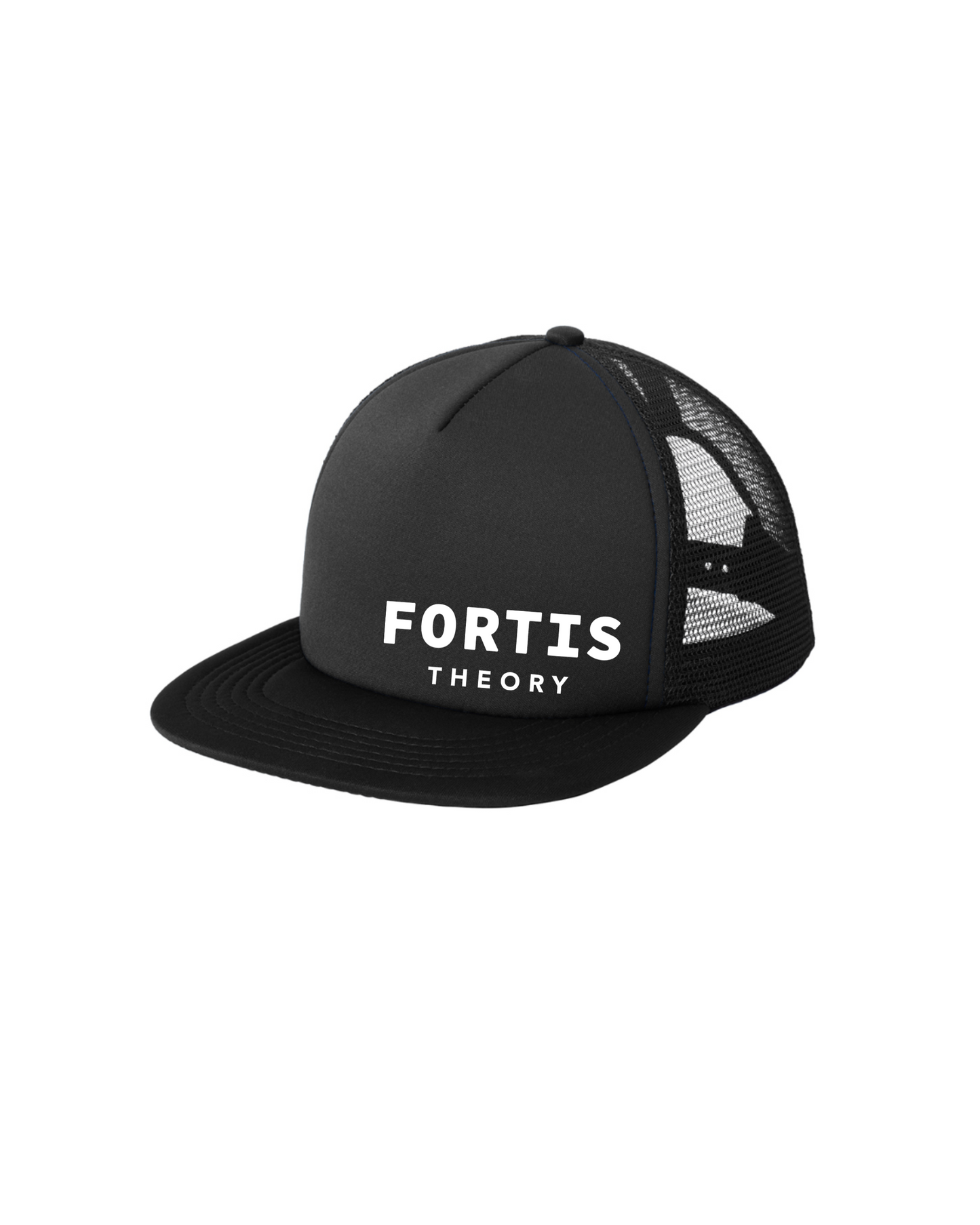 Flat Bill Snapback Trucker Cap - Side Designs