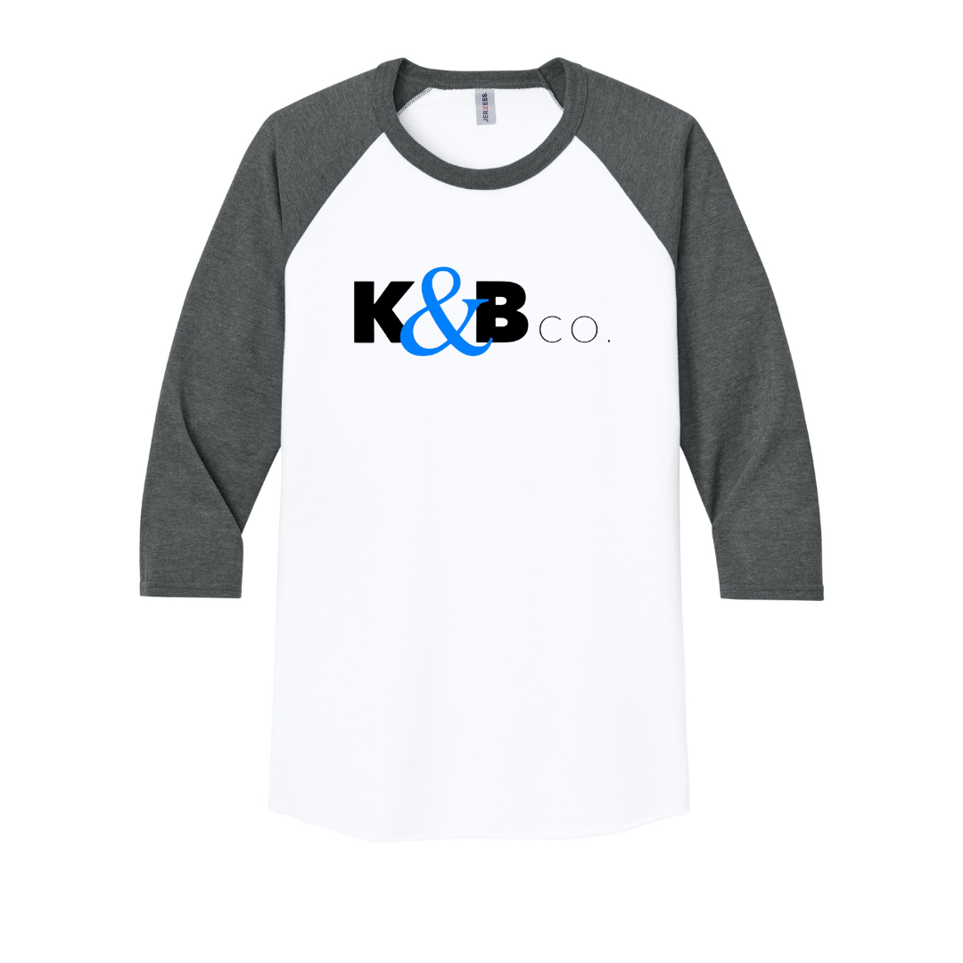 Jerzees® Unisex Premium Blend Combed Ring Spun 3/4-Sleeve Raglan Tee - Design 2