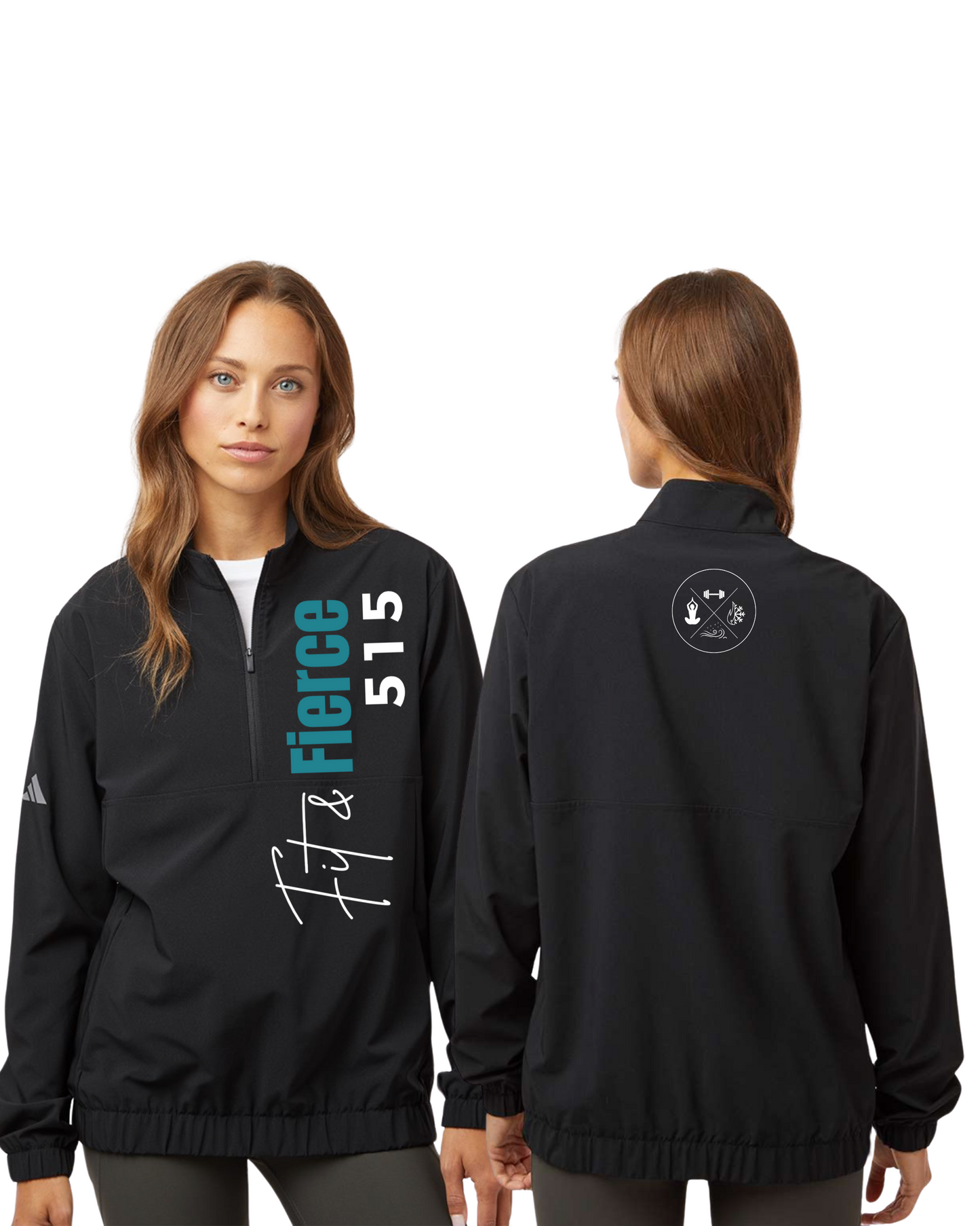 Adidas Women's Woven Half-Zip Pullover - A706