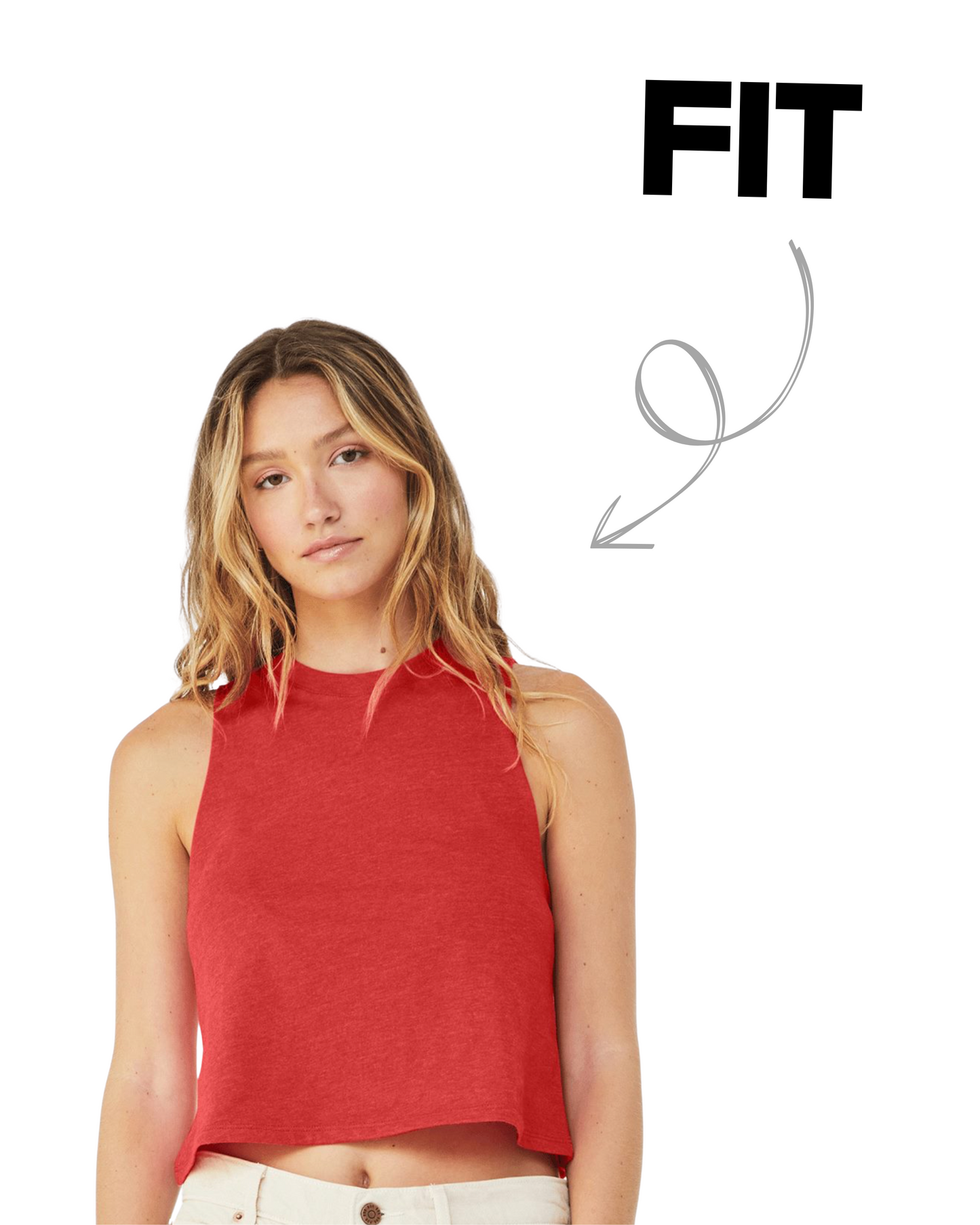 Bella + Canvas Women's Racerback Crop Tank - 6682