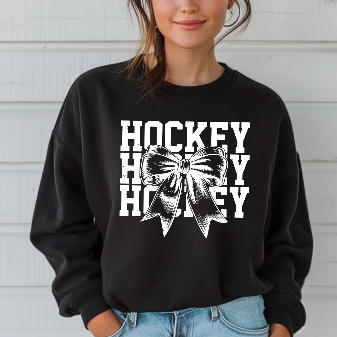 Hockey Bow Crewneck