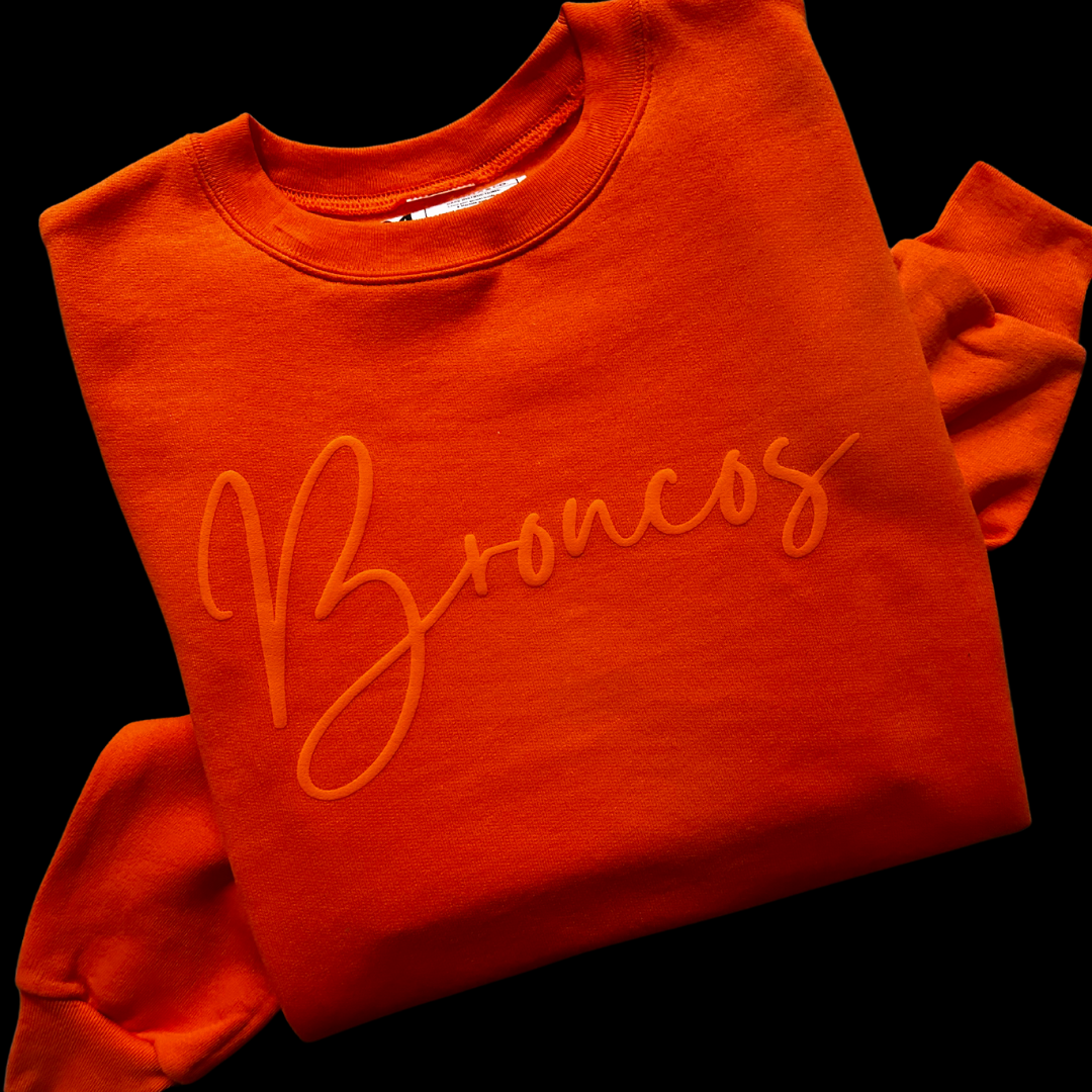 Customizable Puff Vinyl Cursive
