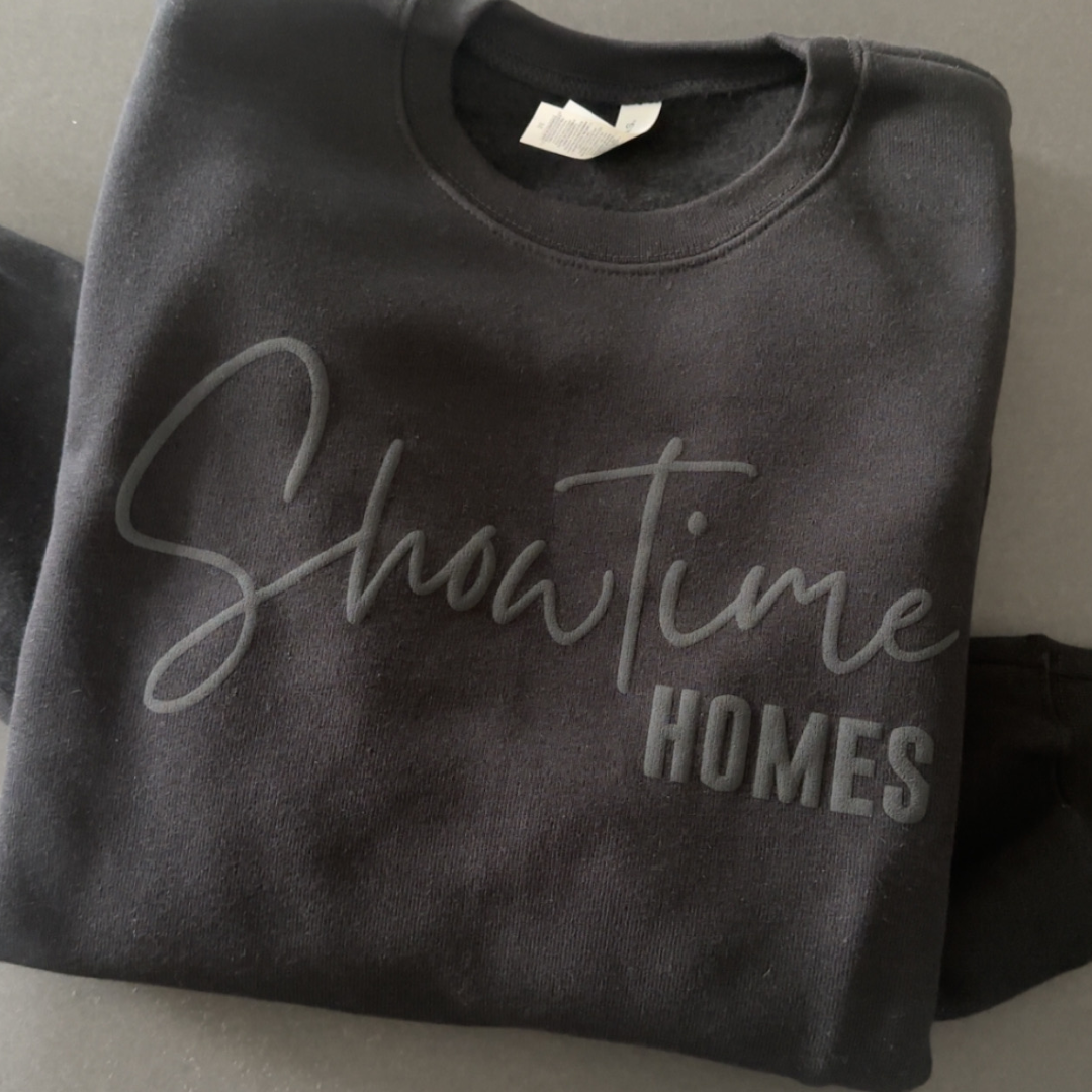 Customizable Puff Vinyl Cursive