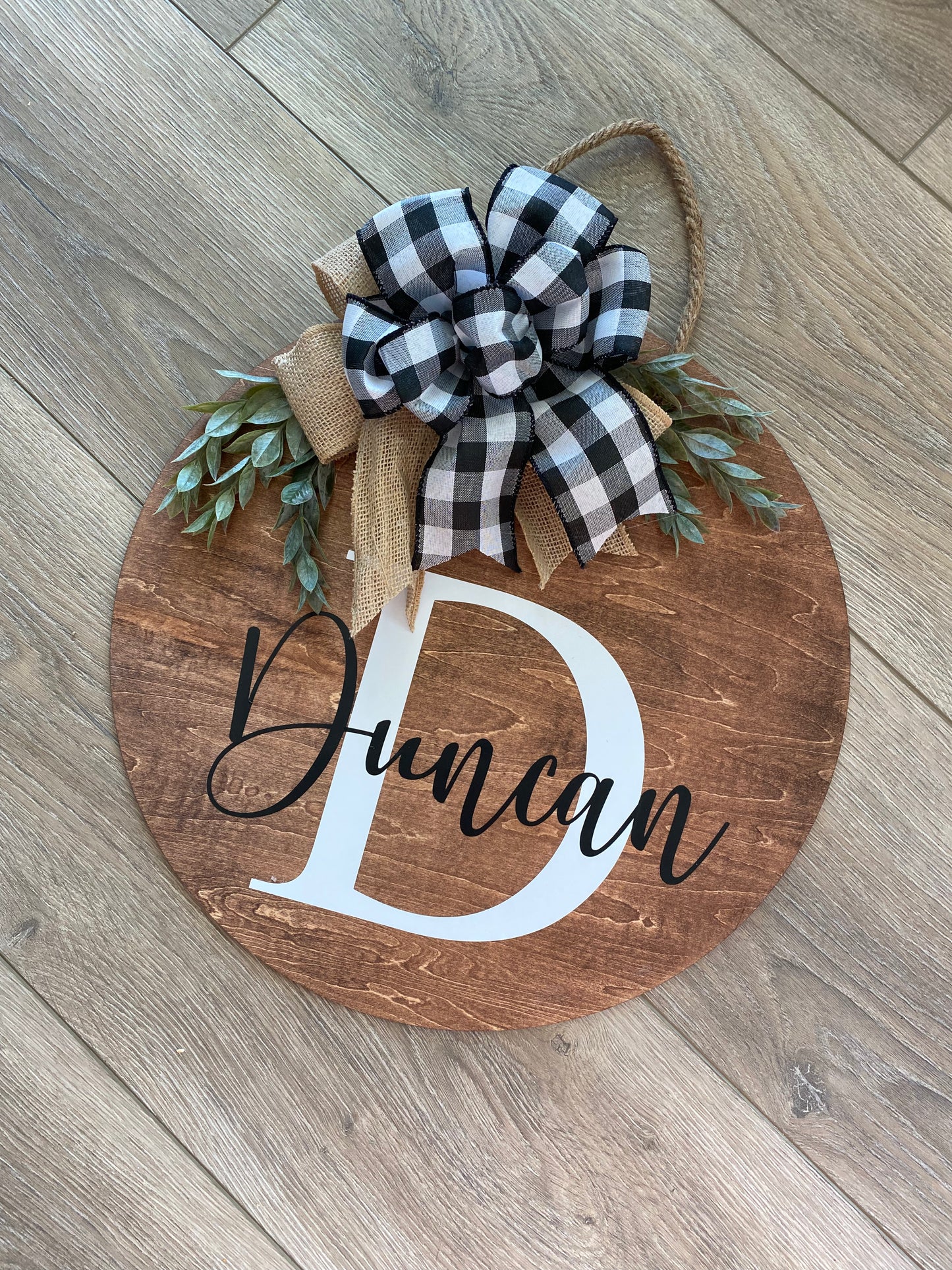 Custom Last Name Monogram