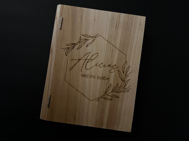 Wooden Recipe Book
