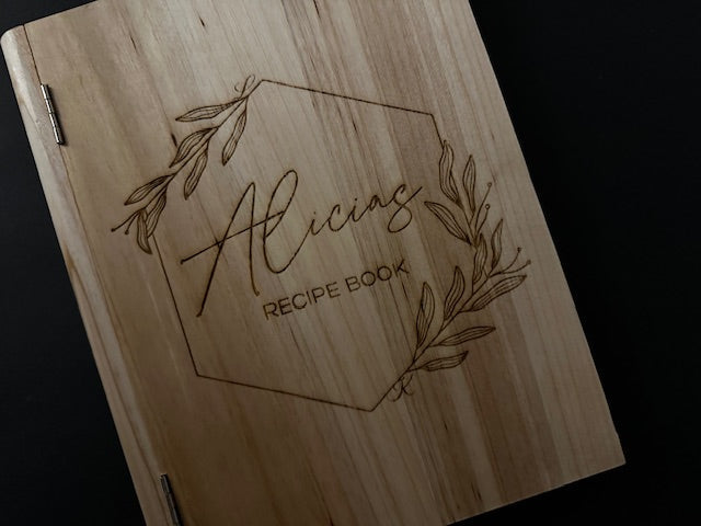 Wooden Recipe Book