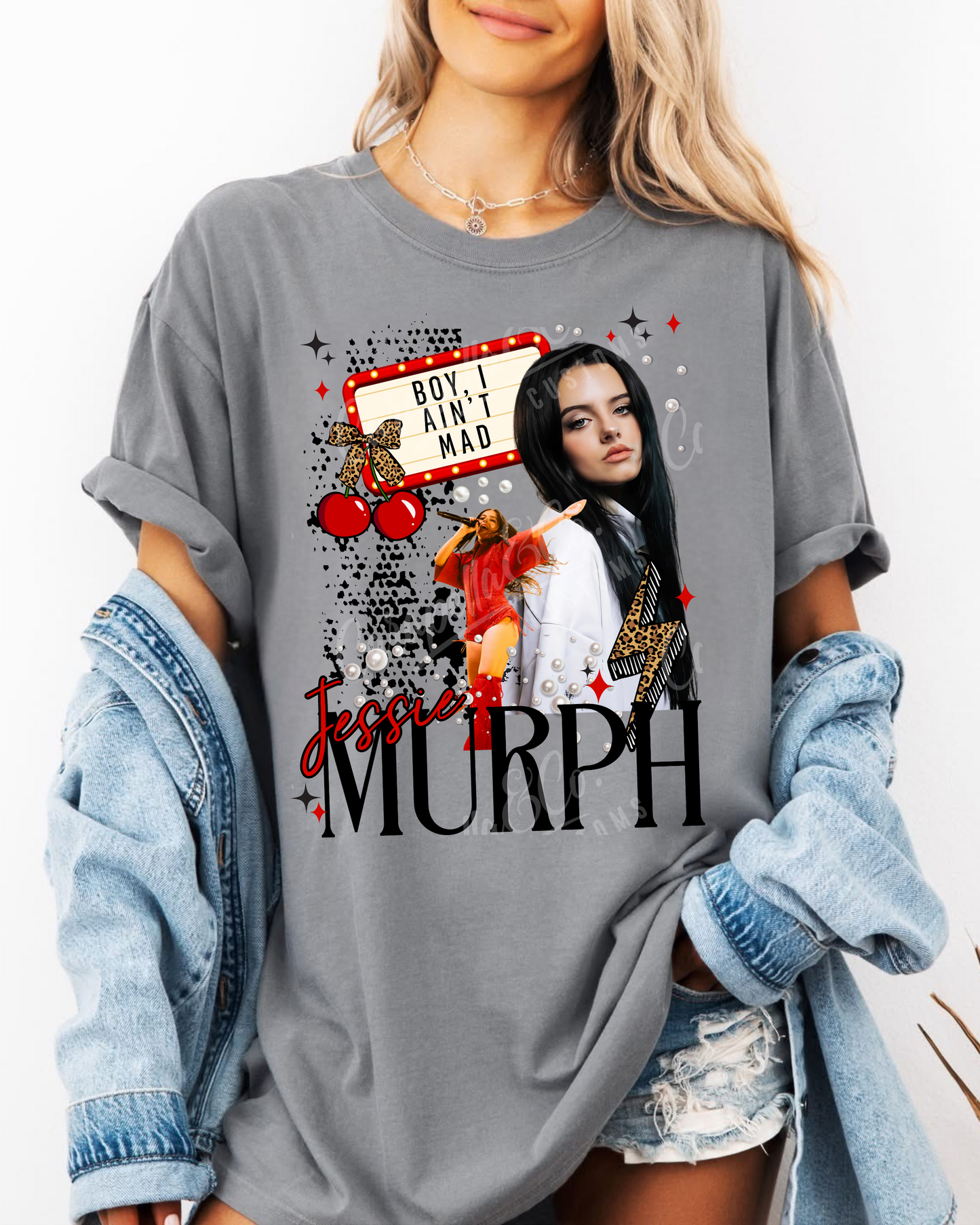 Jessie Murph Boy I Ain't Mad Collage Tee