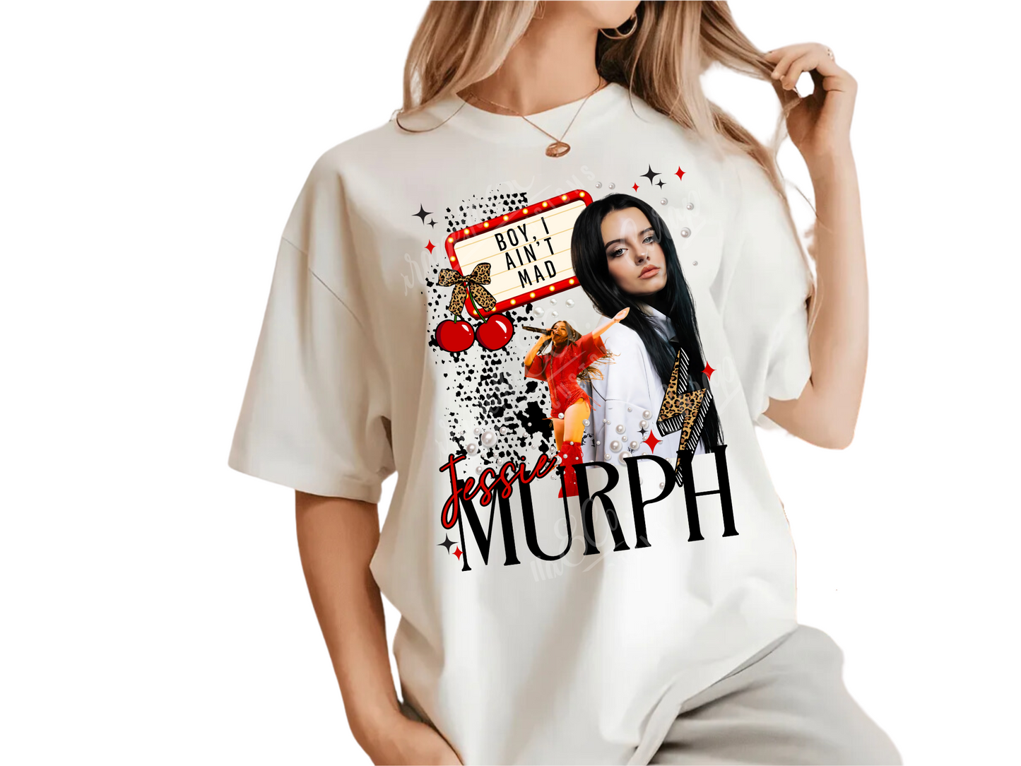 Jessie Murph Boy I Ain't Mad Collage Tee
