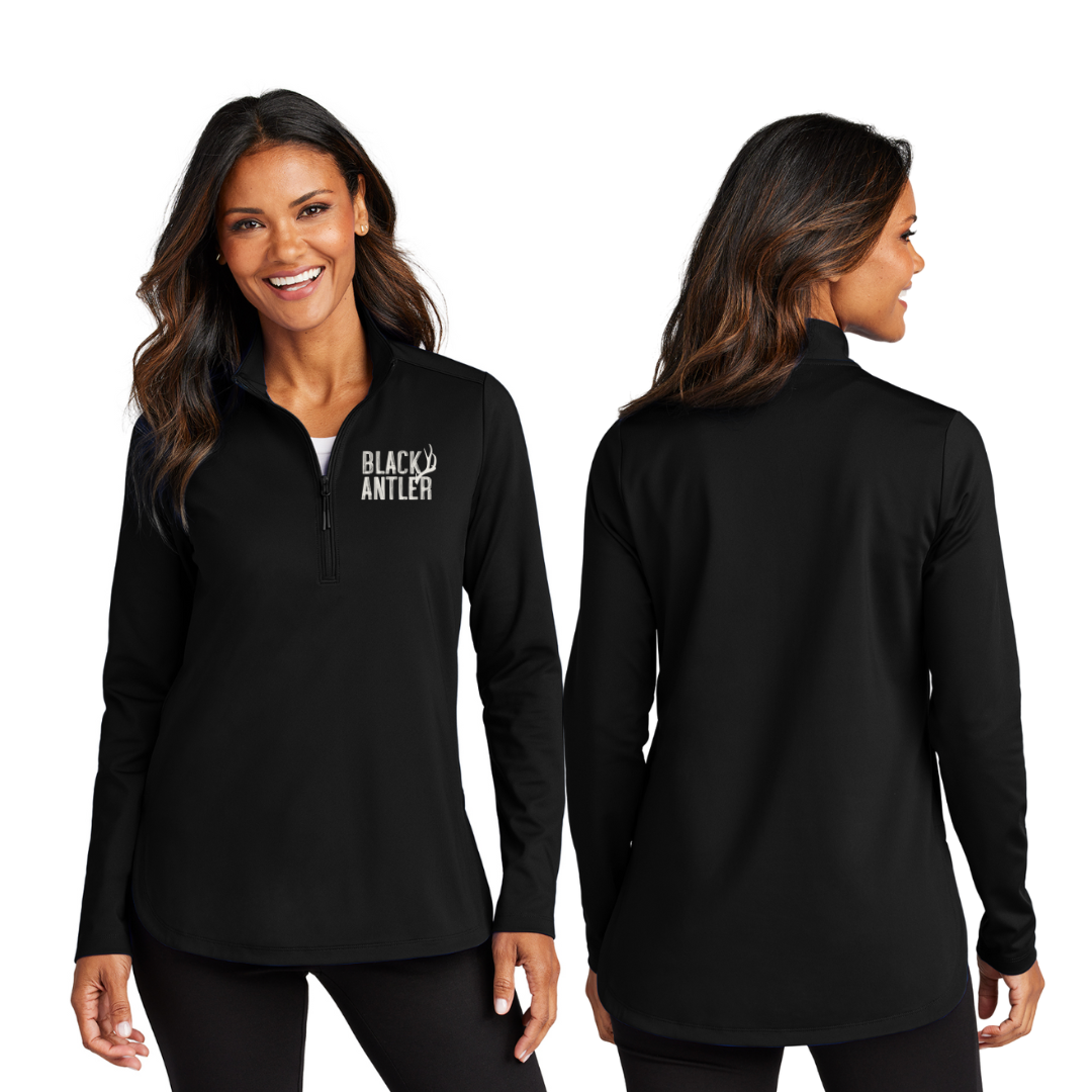 Port Authority® Women's Double Knit 1/4-Zip - Design 2