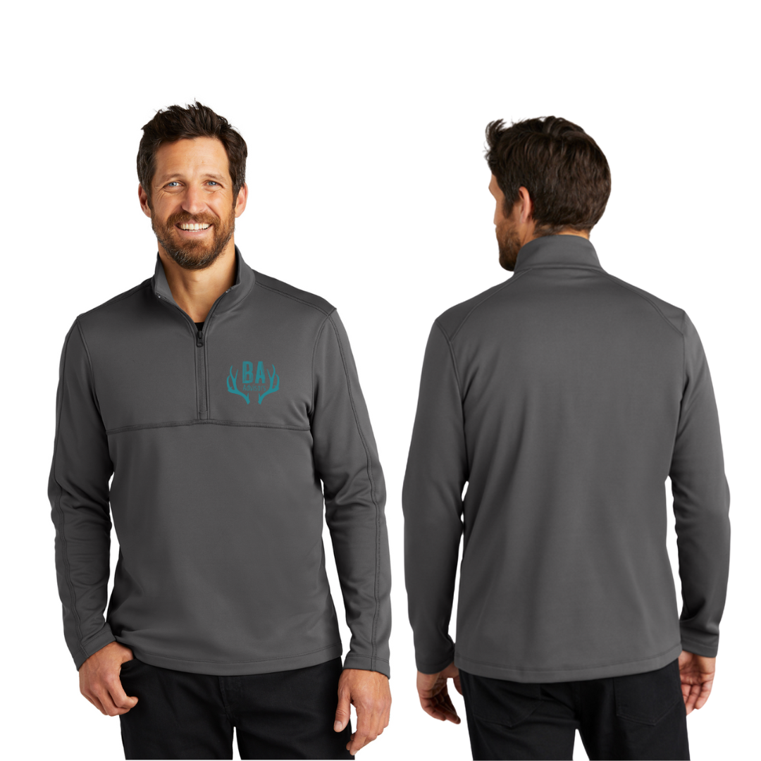 Port Authority® Smooth Fleece 1/4-Zip - Grey