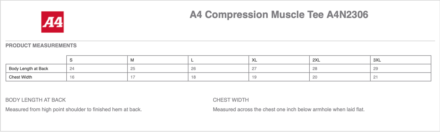 A4 Compression Muscle Tee - A4N236