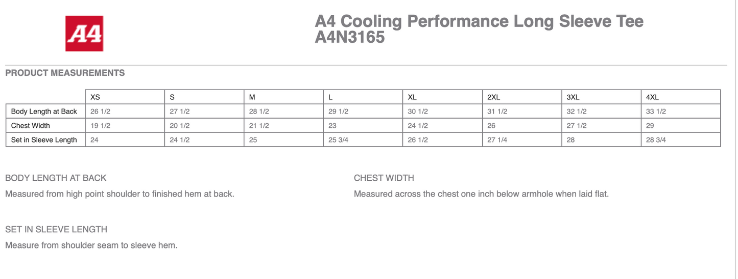 Cooling Performance Long Sleeve Tee -A4N3165