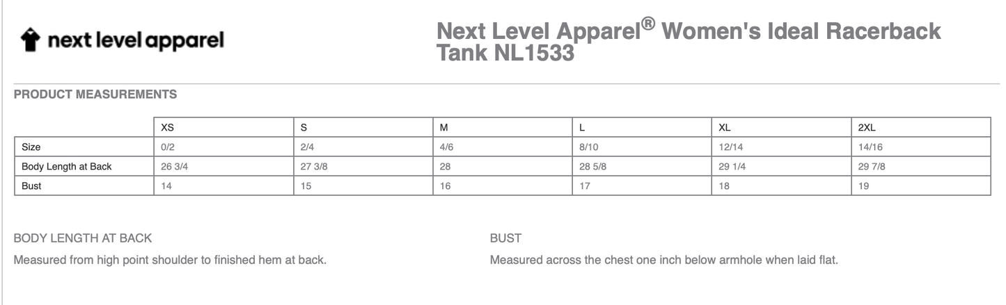 Women’s Ideal Racerback Tank - NL1533