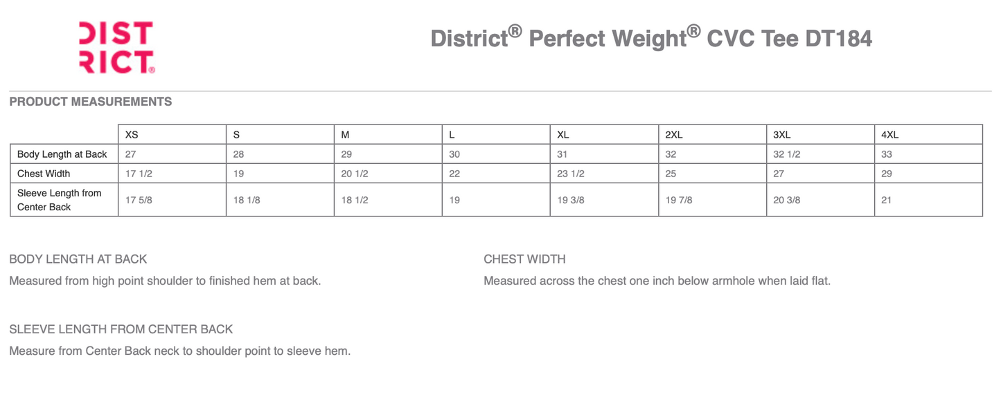 Unisex District® Perfect Weight® CVC Tee - DT184