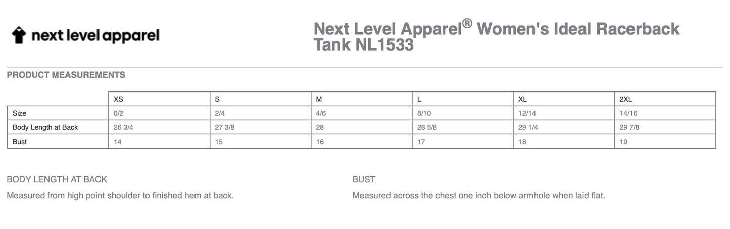 Next Level Apparel® Women’s Ideal Racerback Tank - NL1533