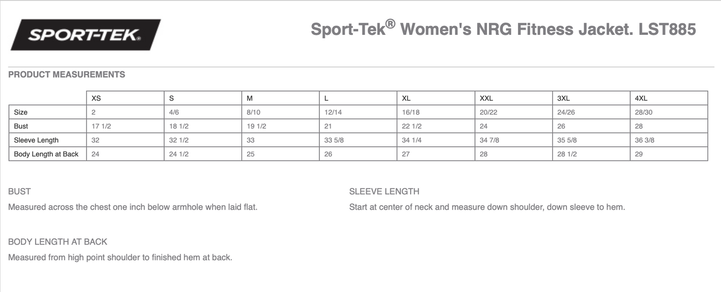 Sport-Tek® Women's NRG Fitness Jacket - LST885