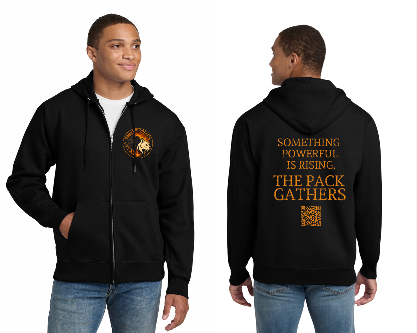 Unisex Full Zip Hoodie with QR - PC78ZH