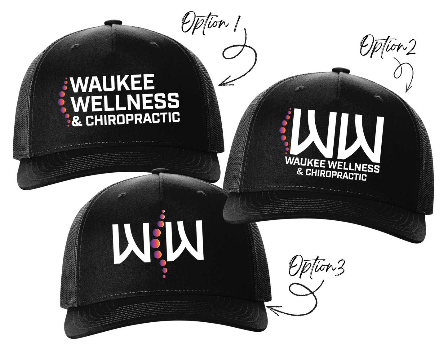 Richardson 112FP - Black with Black Mesh