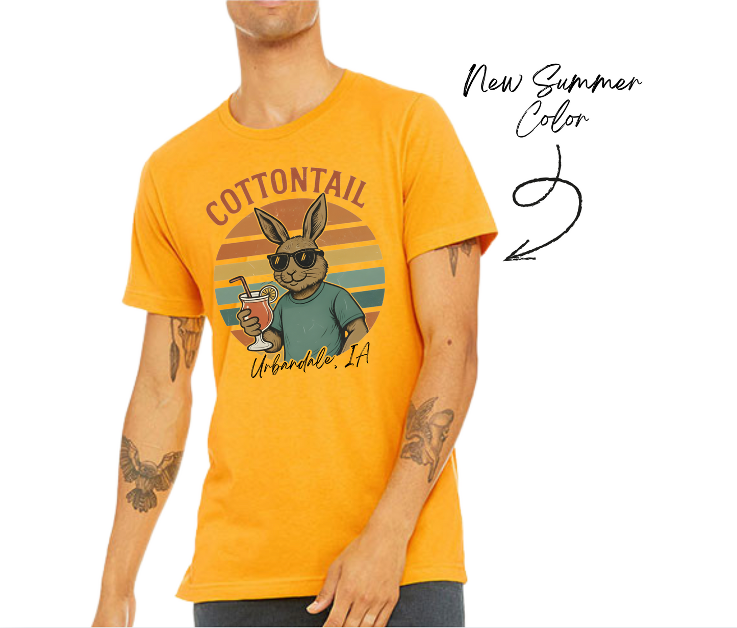 Retro Cottontail Unisex T-Shirt - BC3001