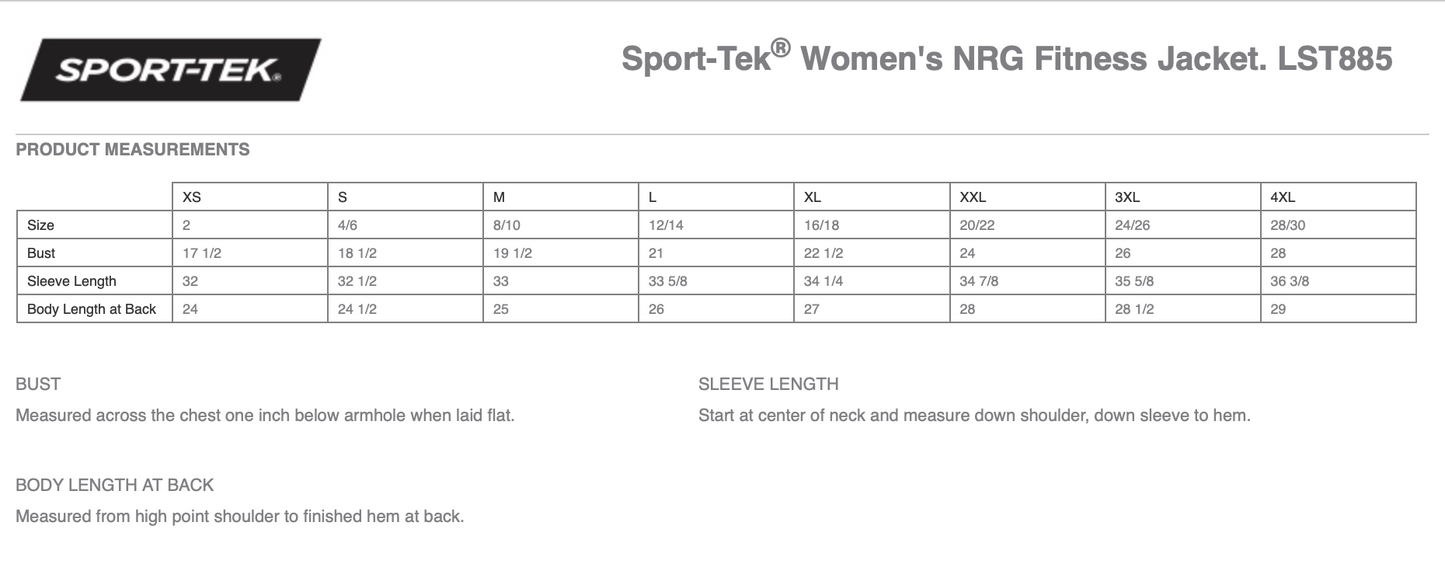 Sport-Tek® Women's NRG Fitness Jacket - LST885