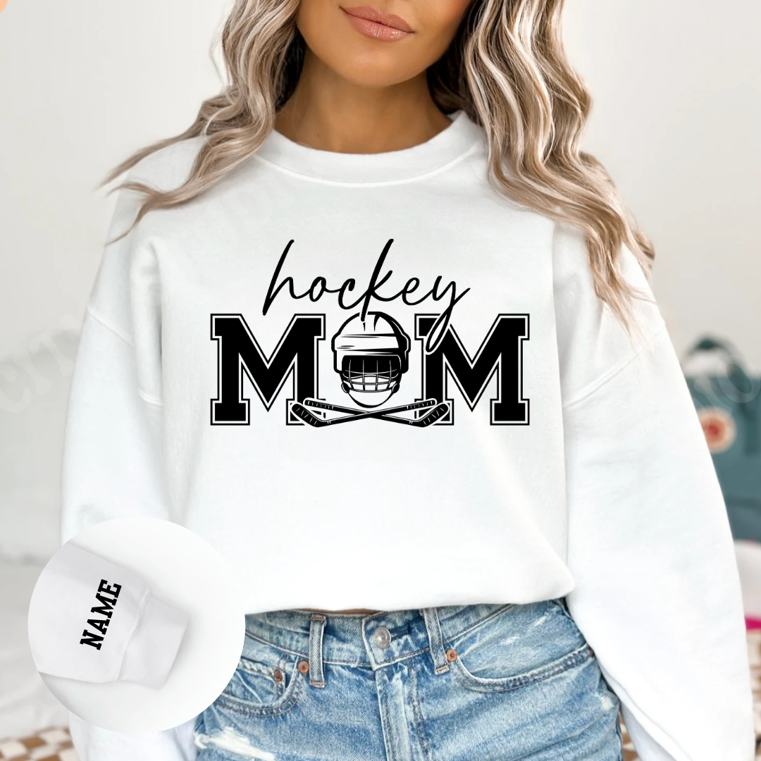 Personalized Hockey Mom Crewneck
