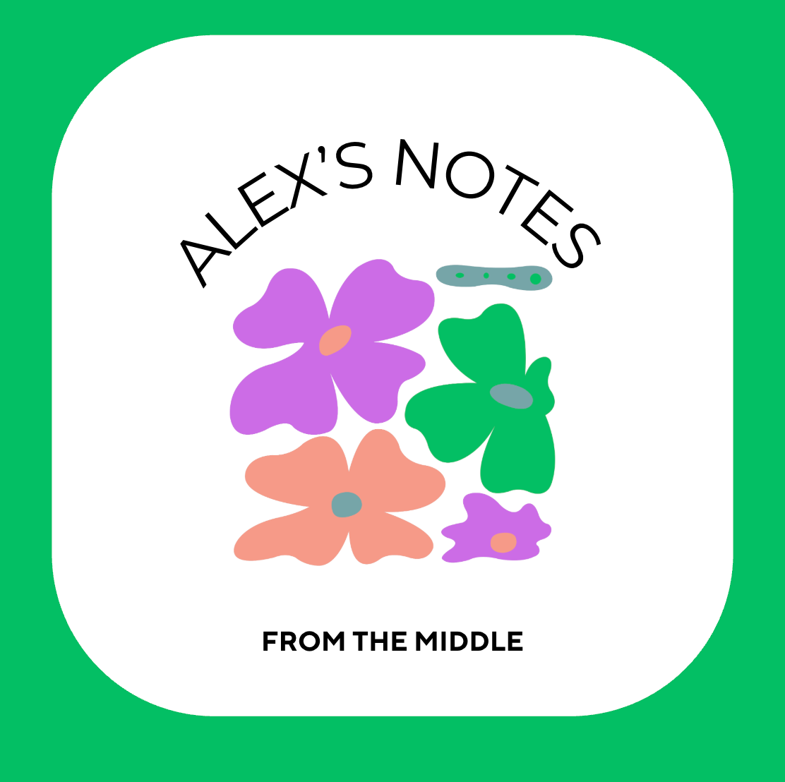 Alex's Notes From The Middle Merch