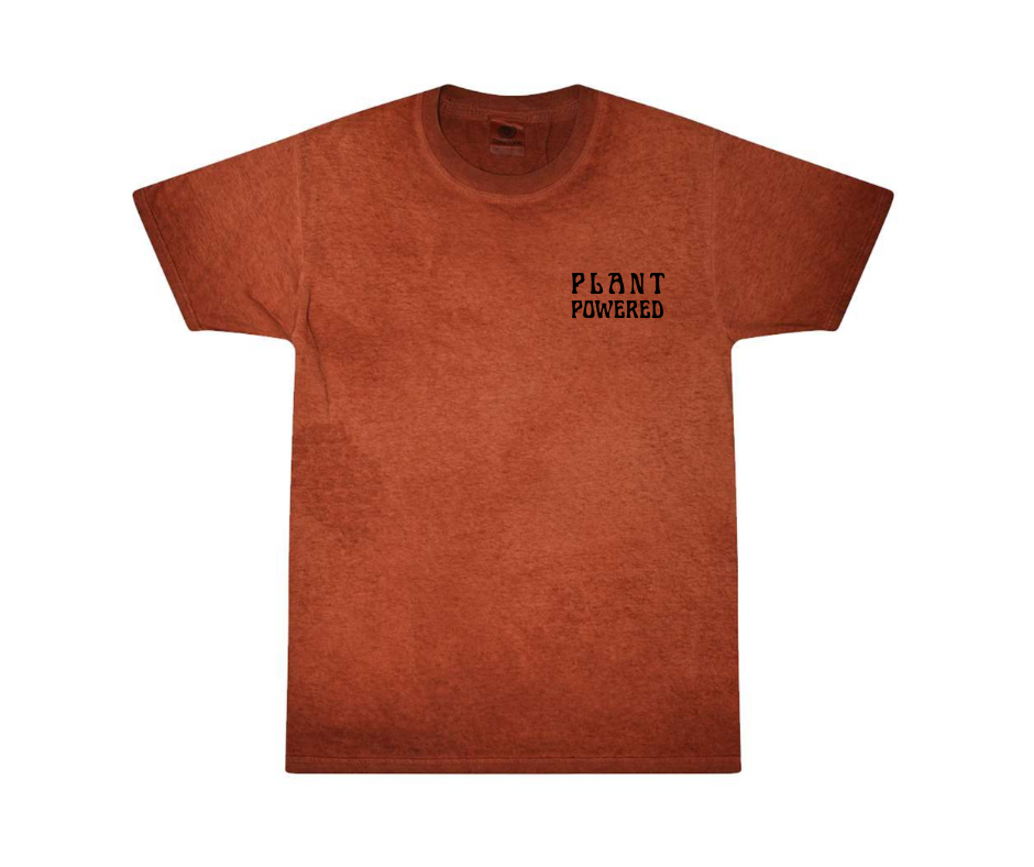 PLANT POWERED Unisex Oil Wash T-Shirt - 1310