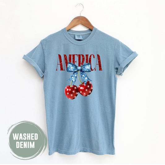 Cherry Croquet Star Bow T