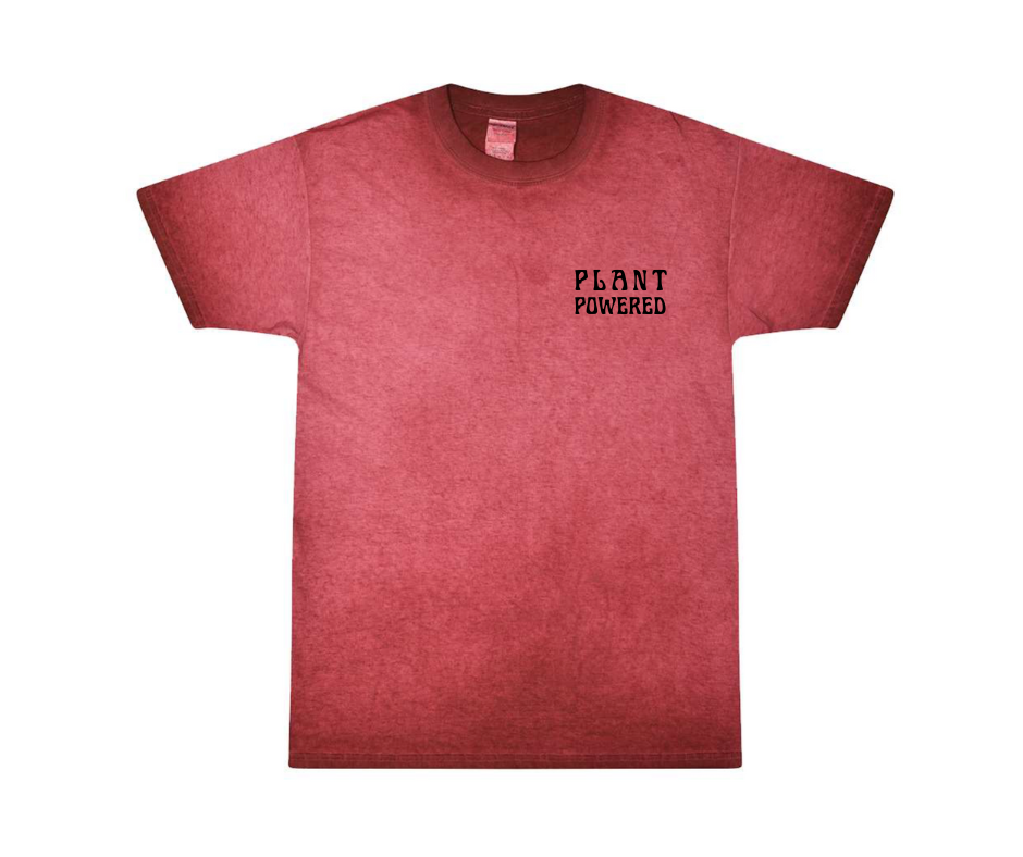 PLANT POWERED Unisex Oil Wash T-Shirt - 1310
