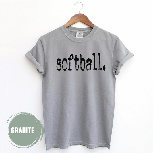 Softball Typography T