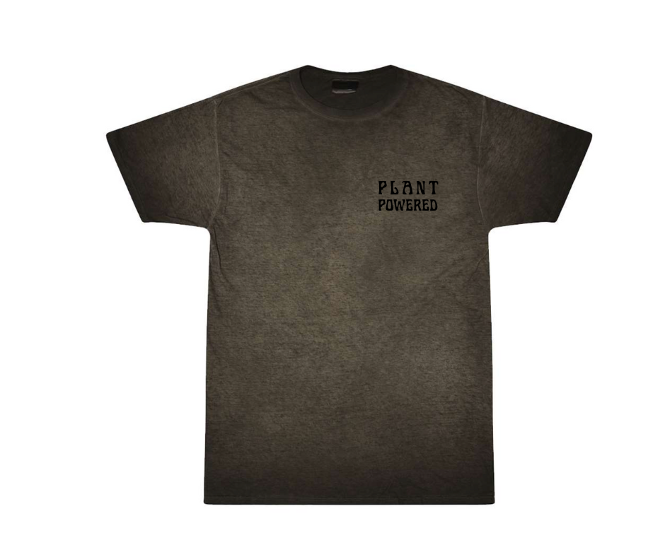 PLANT POWERED Unisex Oil Wash T-Shirt - 1310