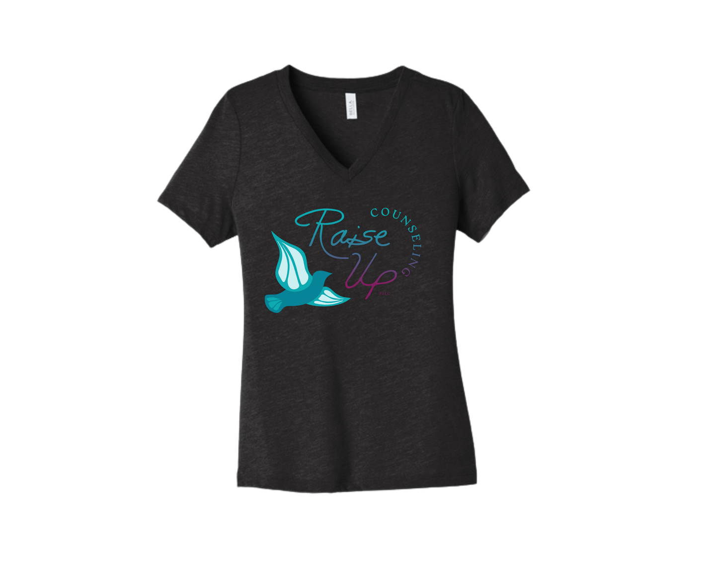 BELLA+CANVAS® Women’s Relaxed Heather CVC V-Neck Tee - BC6405CVC