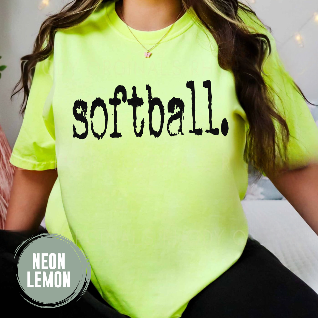 Softball Typography T