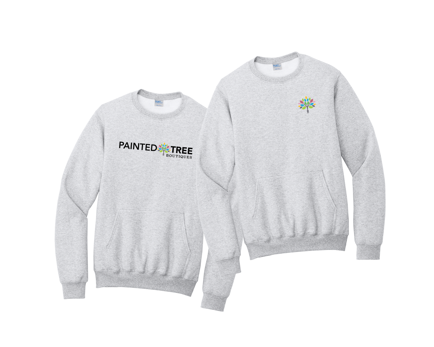 Unisex Crewneck Sweatshirt with Pocket - PC78PKT