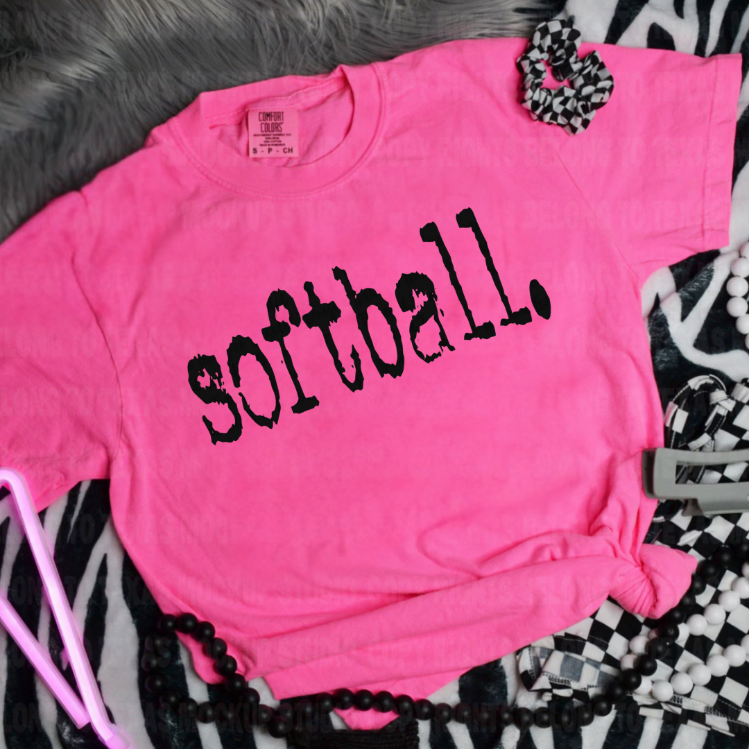 Softball Typography T