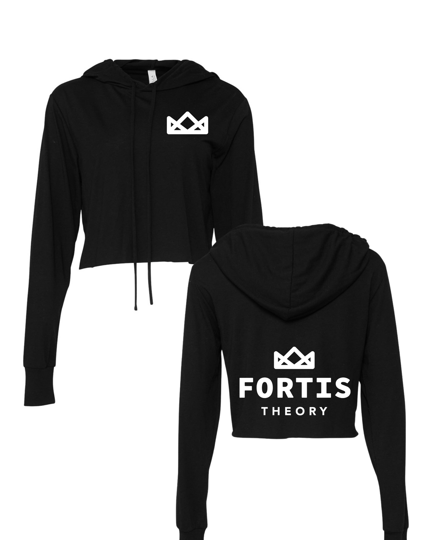 Women’s Bella + Canvas Triblend Crop Long Sleeve Hoodie