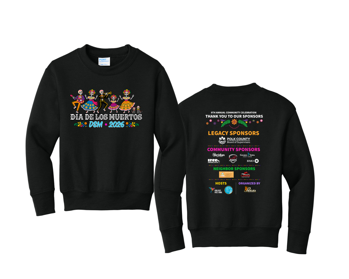 Port & Co® Youth Core Fleece Crewneck Sweatshirt. PC78Y