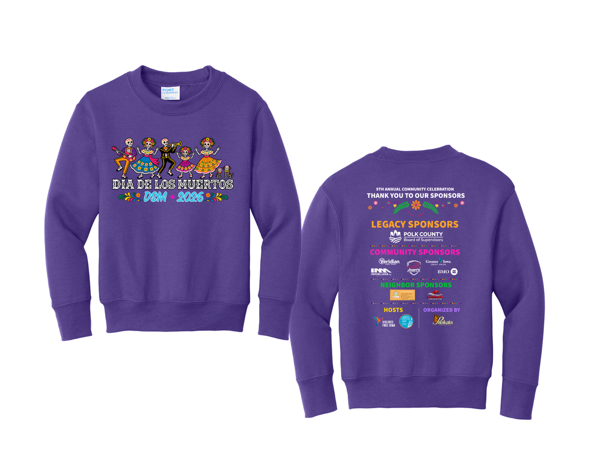 Port & Co® Youth Core Fleece Crewneck Sweatshirt. PC78Y