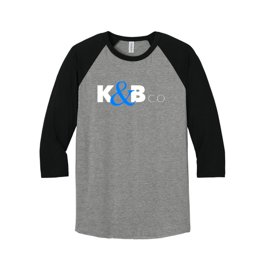 Jerzees® Unisex Premium Blend Combed Ring Spun 3/4-Sleeve Raglan Tee - Design 2