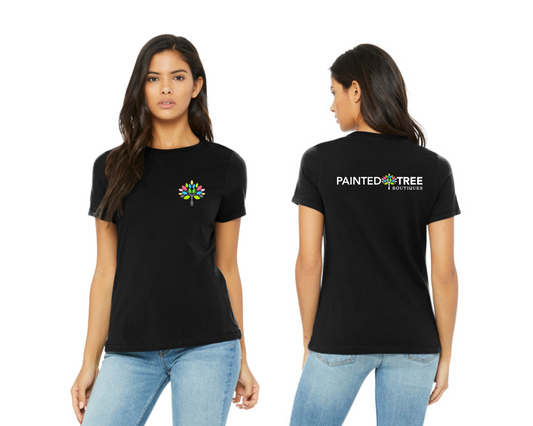 Women’s Relaxed Fit Heather CVC Tee - 6400CVC - Design 1