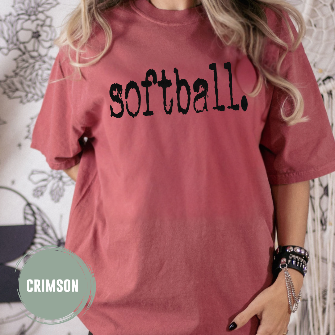 Softball Typography T